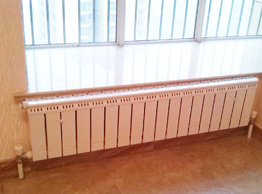 铜铝散热器卧室效果